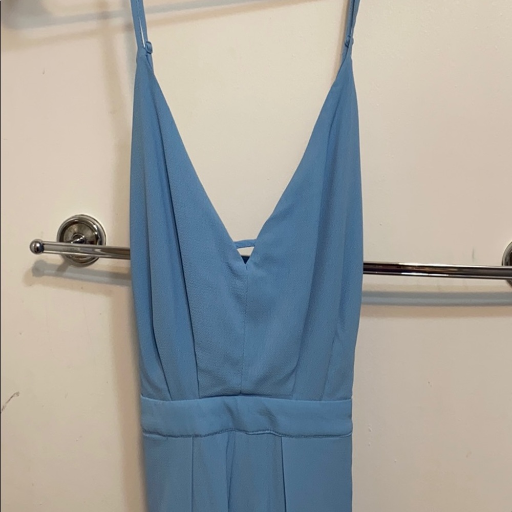 Blue jumpsuit